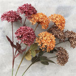 bouquet artificiel hortensia multicolore moderne decoration maison exterieur 60cm têtes