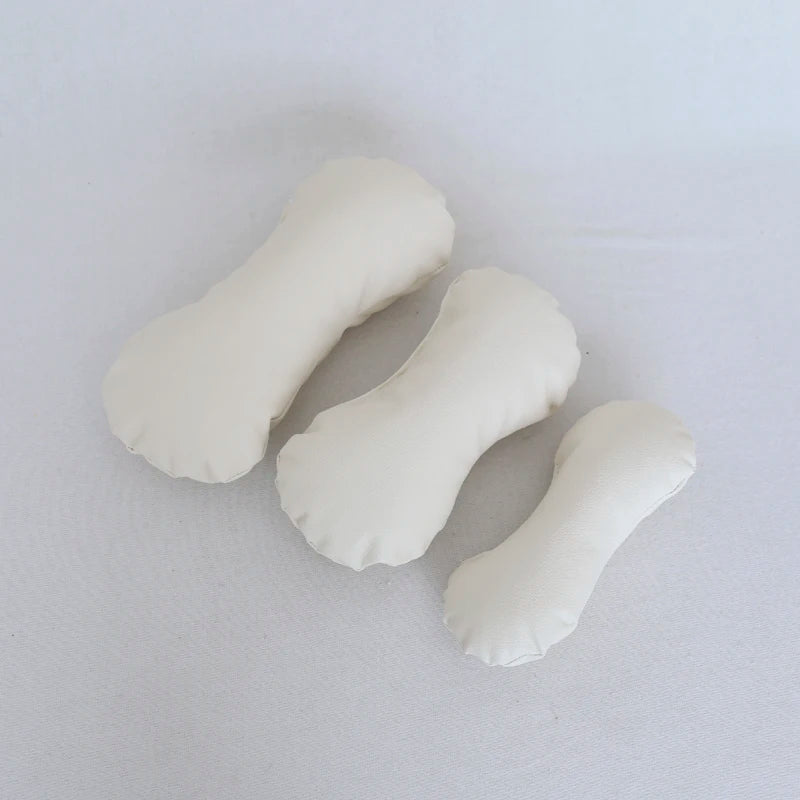 coussins doux velours bébé oreiller photo accessoire pose classique blanc rose beige violet