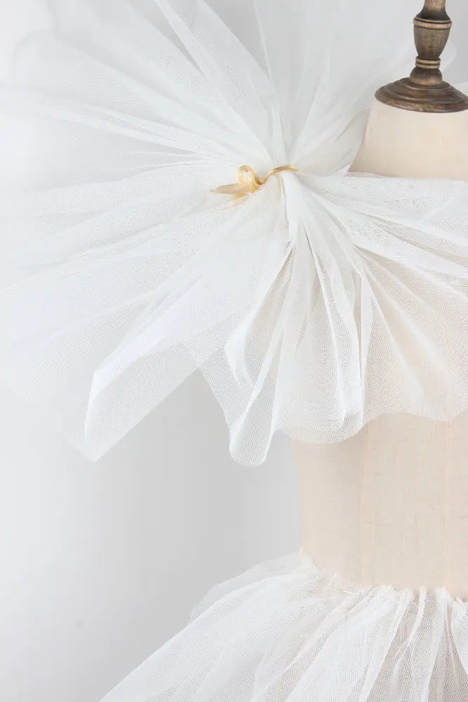 jupe blanche tulle maille hexagonale extra rigide classique tissu polyester acrylique large 180cm blanc