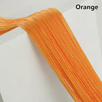 rideau filé franges argenté rose orange violet blanc turquoise moderne transparent semi transparent
