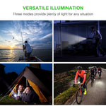 linterna led recargable alta potencia zoomable resistente al agua con modo variador camping trekking