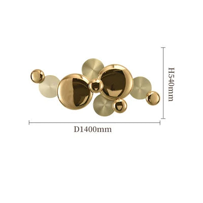 applique murale contemporaine dorée minimaliste ampoules led 220v 110v