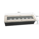lampe led jardin ip68 3000k 4000k 6000k noir argent moderne minimaliste fixations vis cable