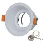 Downlight spot led blanc moderne base aluminium facile clips métalliques opaques 86mm 40mm