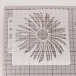 pochoirs transparents fleurs modernes peinture murale bricolage scrapbooking 14x13cm