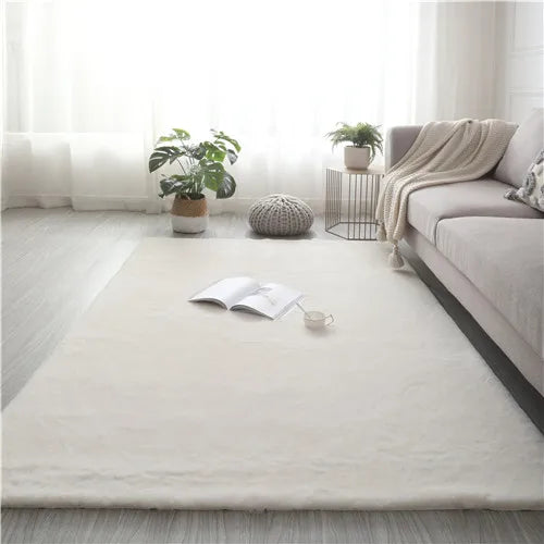 tapis noir velours moelleux moderne salon chambre unicolore polypropylène lavableextérieurintérieur