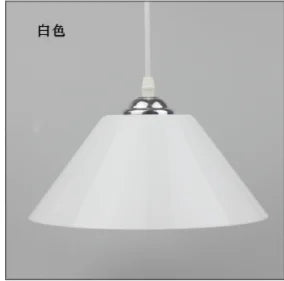 lampe suspendue moderne orange blanc rouge mat pvc plastique cuisine salle manger chambre coucher