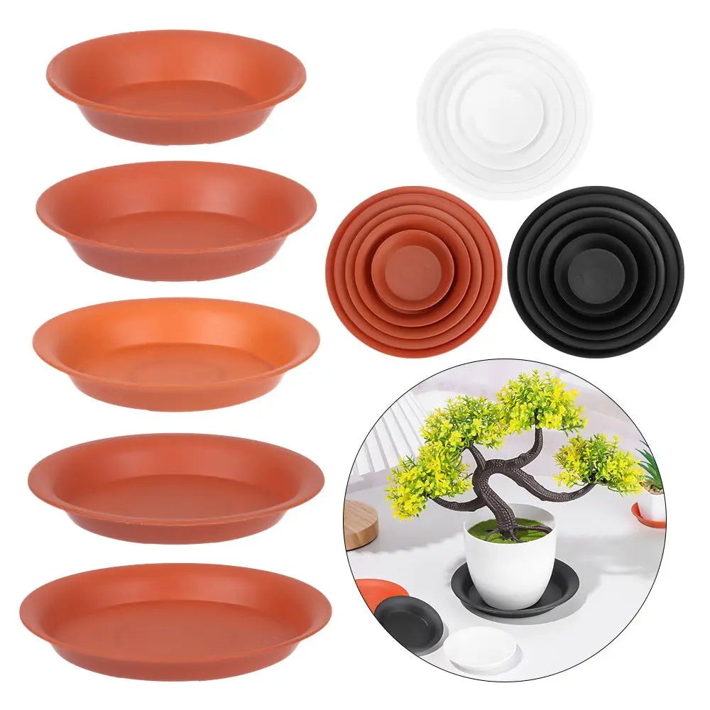 assiettes rondes modernes orange noir blanc solides intérieur extérieur durable polypropylène sans BPA