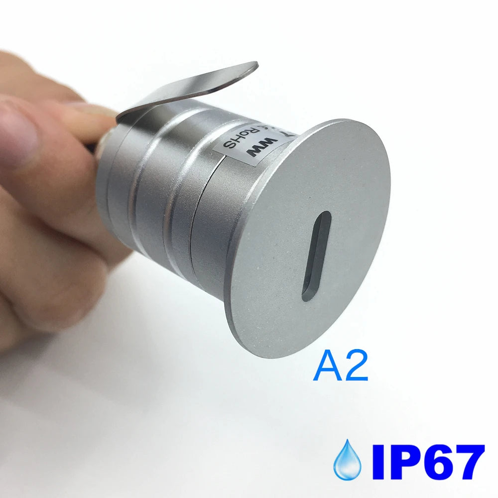 lumière led spot argenté ip67 extérieure moderne 12v 24v 6000k 3000k 4000k