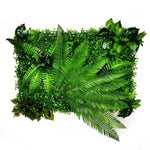 panneau végétal artificiel feuilles naturelles extérieur herbes variées stylisé accrochableextérieur vertbrunfoncé