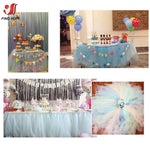 rubans tulle multicolore bleu rose gris vert orange rouge jaune mariage anniversaire décoration festive