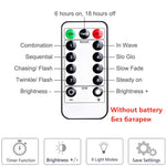 guirlande lumineuse led multicolore blanc blanc chaud bleu moderne clips télécommande modes timer
