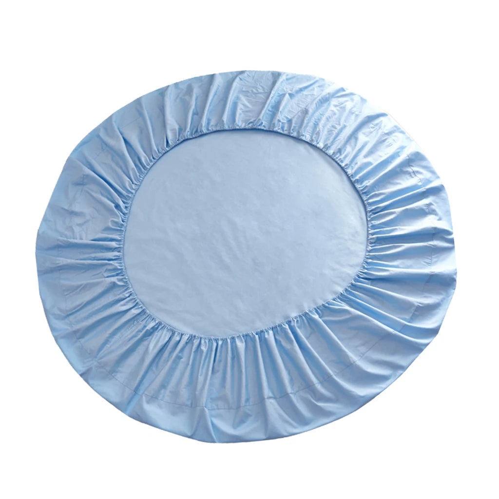 draps lit ronds coton extra doux couverture respirante diamètre large couleur