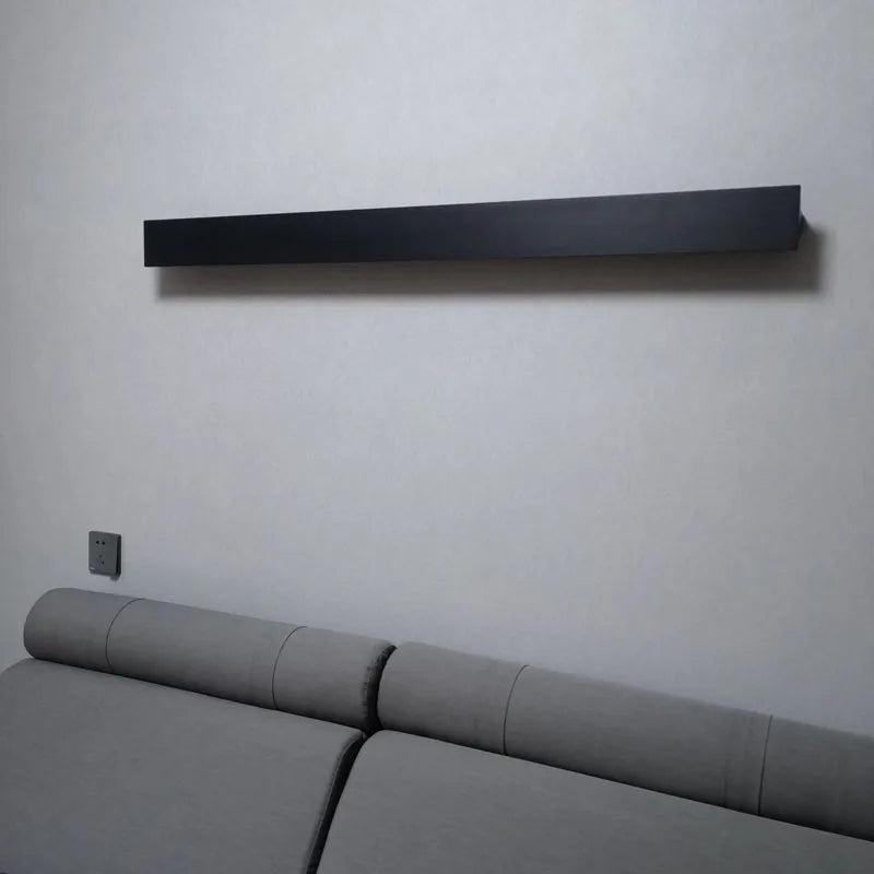 lampe murale moderne led marron clair noir blanc vis fixe minimalisteflux lumineux variable