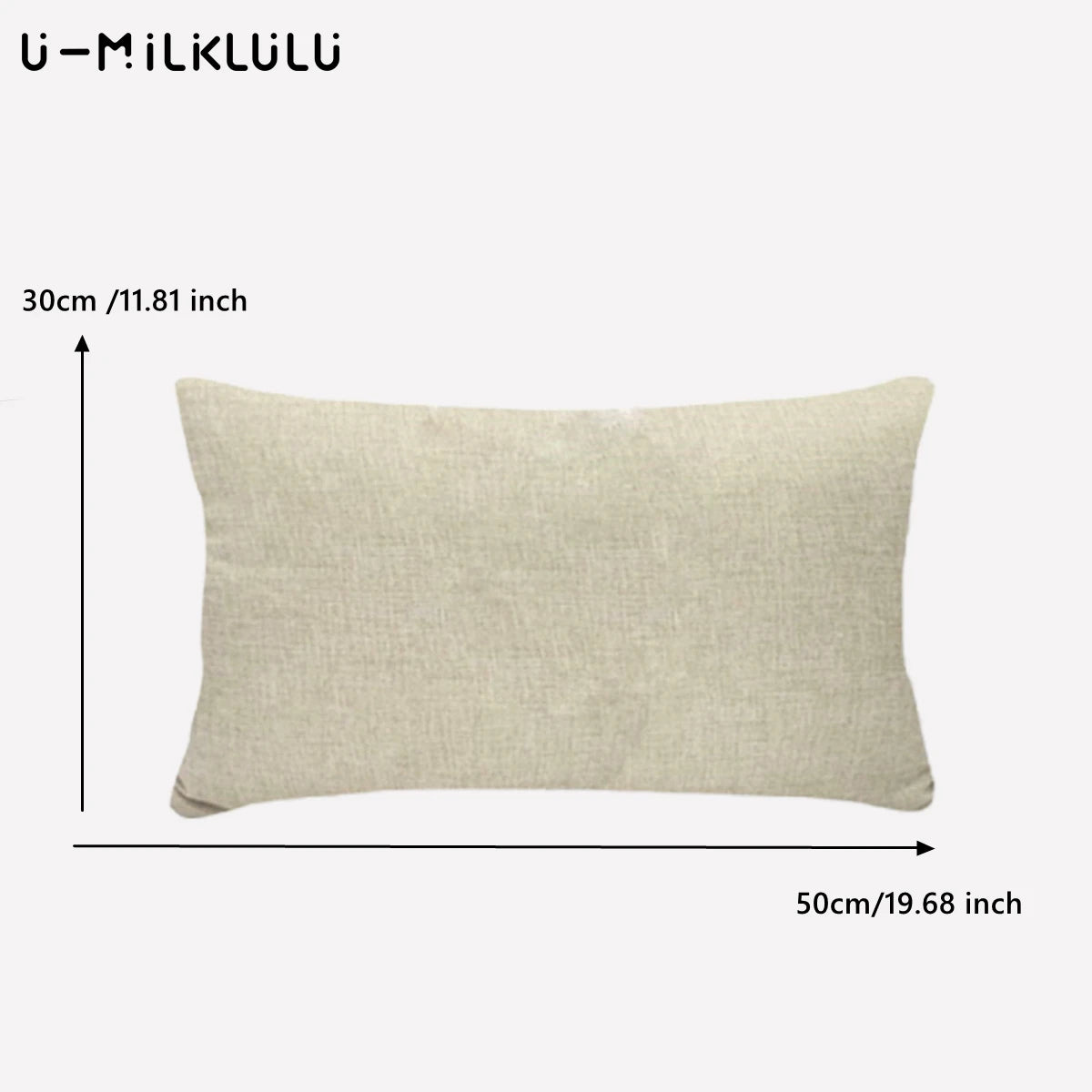 housse coussin motif feuilles moderne 30x50cm beige gris marronclair rosepâle