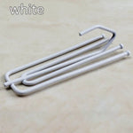 crochets rideau moderne métal argenté blanc abstraits bricolage maison accessoires fourreau anneaux