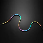 Bande LED RGB Neon de 40cm installée derrière un meuble