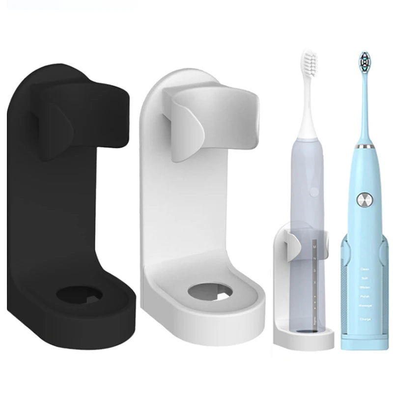 porte brosse dents mural adhésif moderne noir blanc rose minimaliste