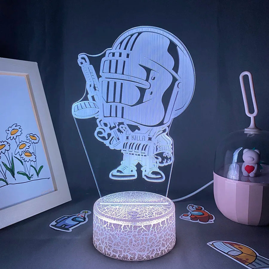 Lampe à lave 3D LED Killa avec télécommande