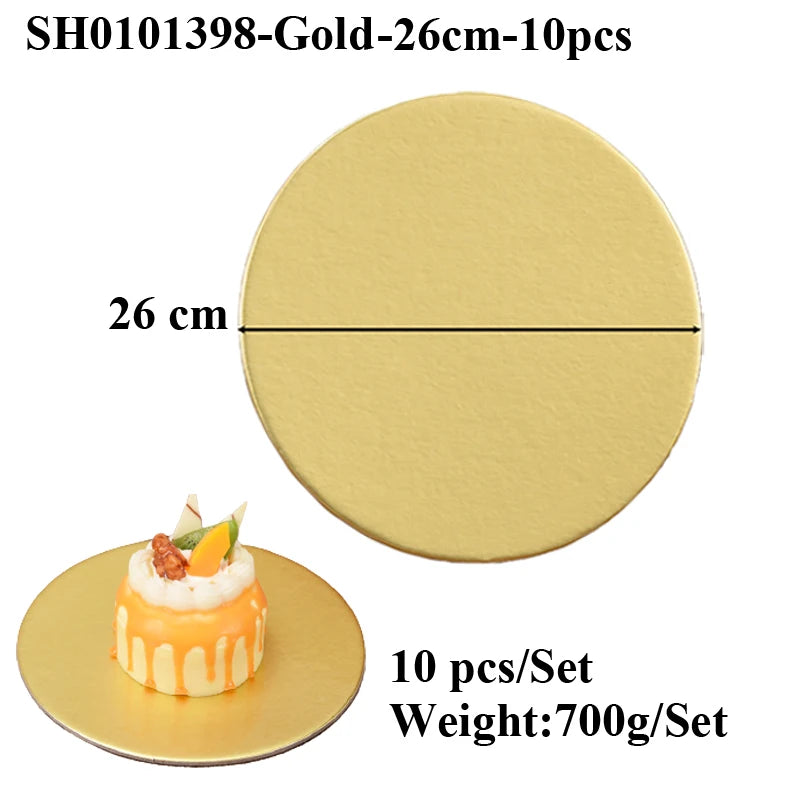 assiettes rondes dorées unies modernes respectueuses environnement opaques variées tailles pâtisserie