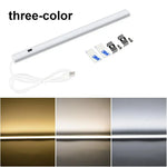 lampe led 5v blanc moderne adhésive 30 40 50 cm sensorielle usb 2mètres