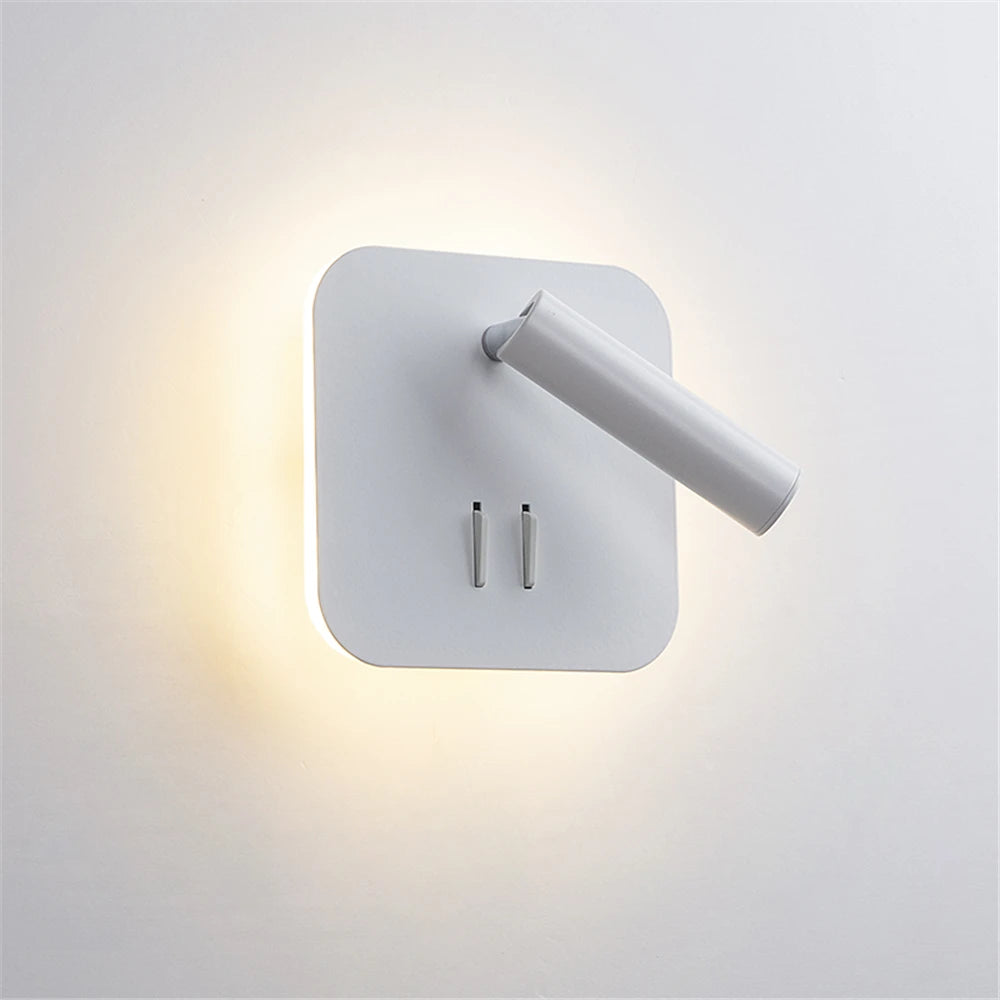 Lampes murales modernes LED blanc noir réglables 220V 110V chambre coucher entrée salle manger