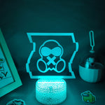 Télécommande de la lampe 3D avec options 16 couleurs