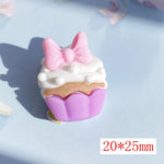 bijoux scrapbooking kawaii gâteau rubans cartoongateaux deco mixte opacite diversecolores résine artificielle