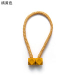 attaches rideaux décoratives modernes couleurs vives tressure cordée forme cube prismatique fixations nodales