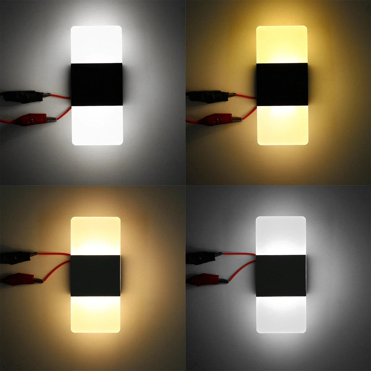 applique murale moderne blanc noir led facile chambre salon étudiant entree