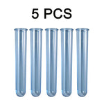 tubes essai transparents bleus oranges violets moderne acrylique supports vases
