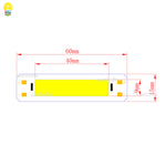 lampe led usb alimentation continu blanc chaud froid compact adhésif