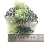décoration intérieure branche artificielle sapin feuilles vert naturelle clips diy 50 pièces festive mariage