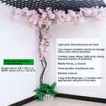 arbre artificiel cerisier rose blanc fleurs feuilles décoration mariage fête intérieur grande taille
