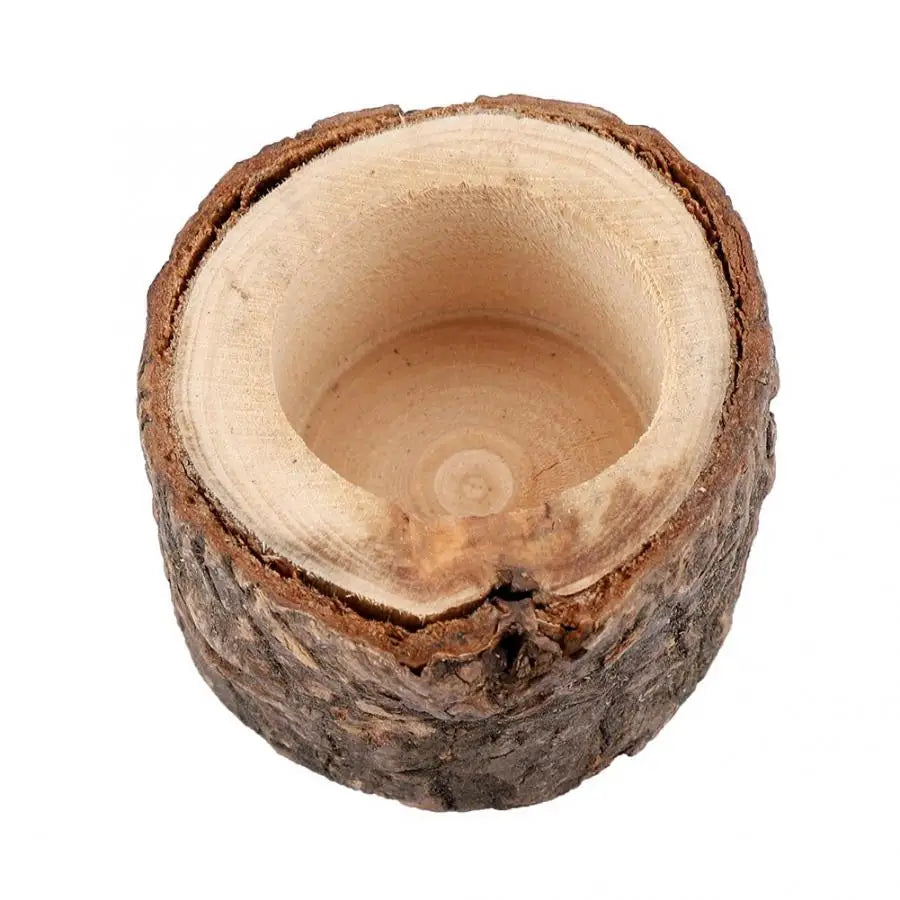 support vase bois rustique marron clair decor maison naturel decoration fleur holder stand