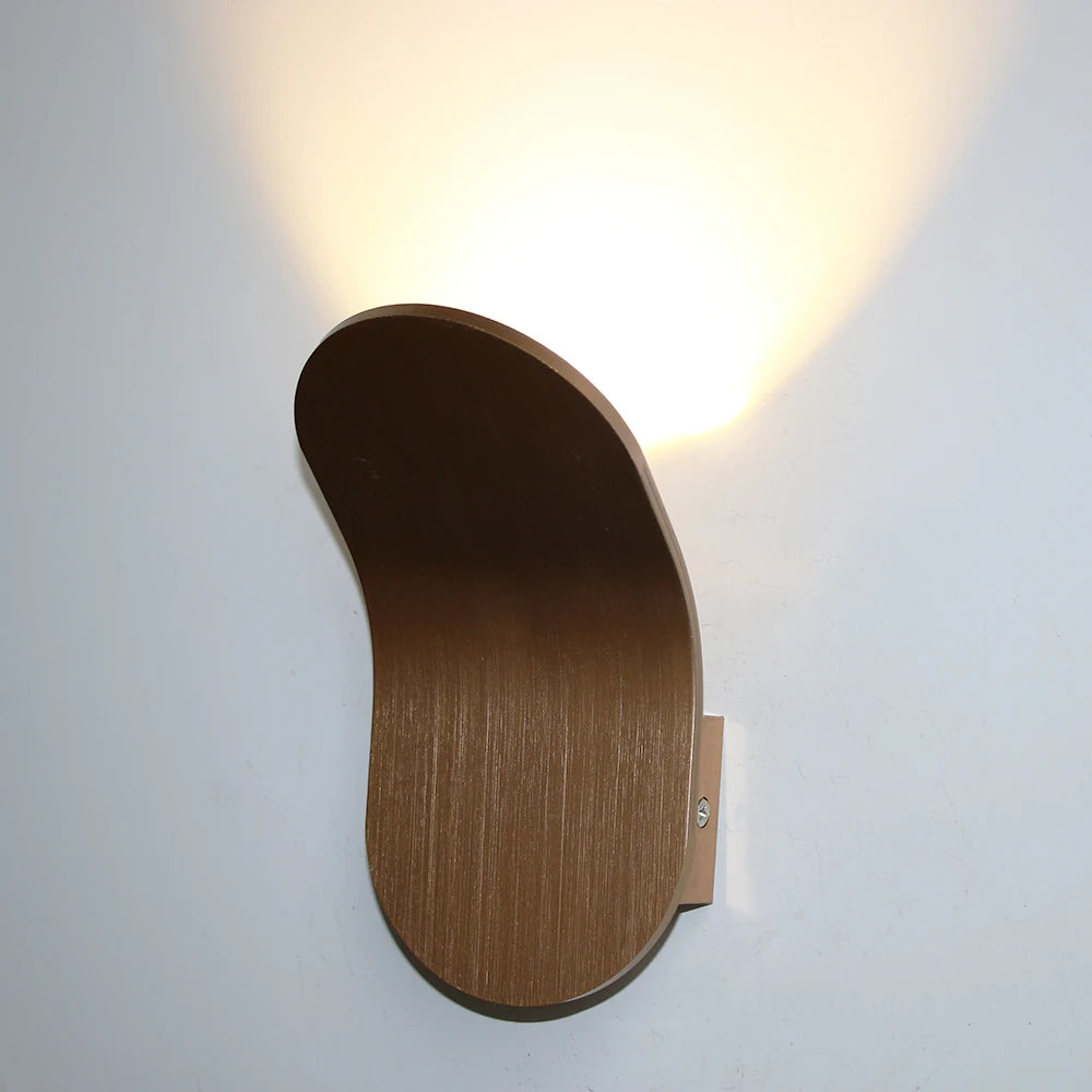 applique murale moderne aluminium noir blanc doré fixée mur éclairage quotidien led chambre salon