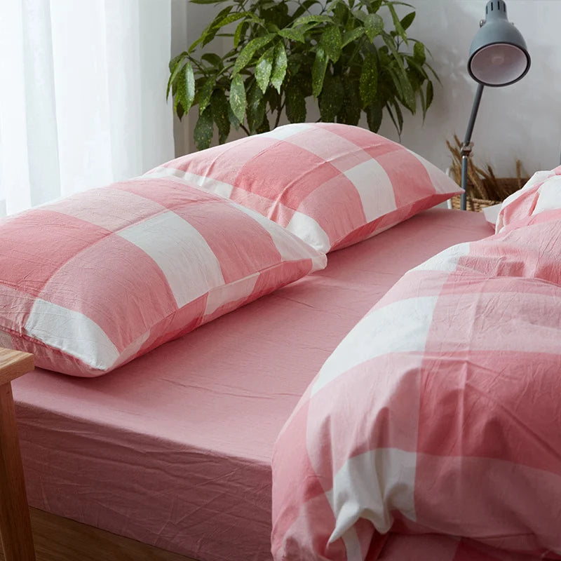 lot deux serviettes bain coton carreaux rose bleu beige gris vert blanc moderne
