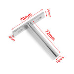 pinces mèches acier inoxydable modernes 120mm 96mm 70mm 14mmOpaque lisses argentées