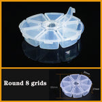 boite rangement plastique transparente compartiments ajustables bijoux petits objets divers
