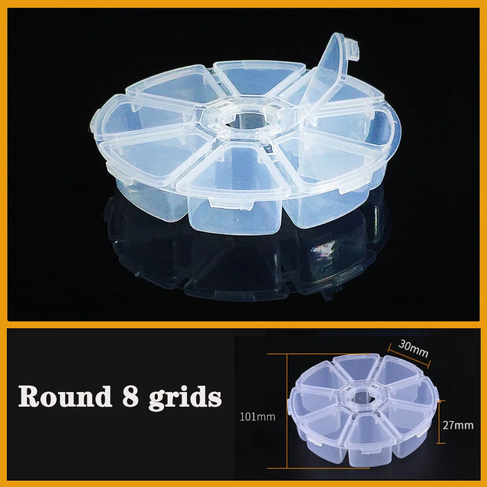 boite rangement plastique transparente compartiments ajustables bijoux petits objets divers