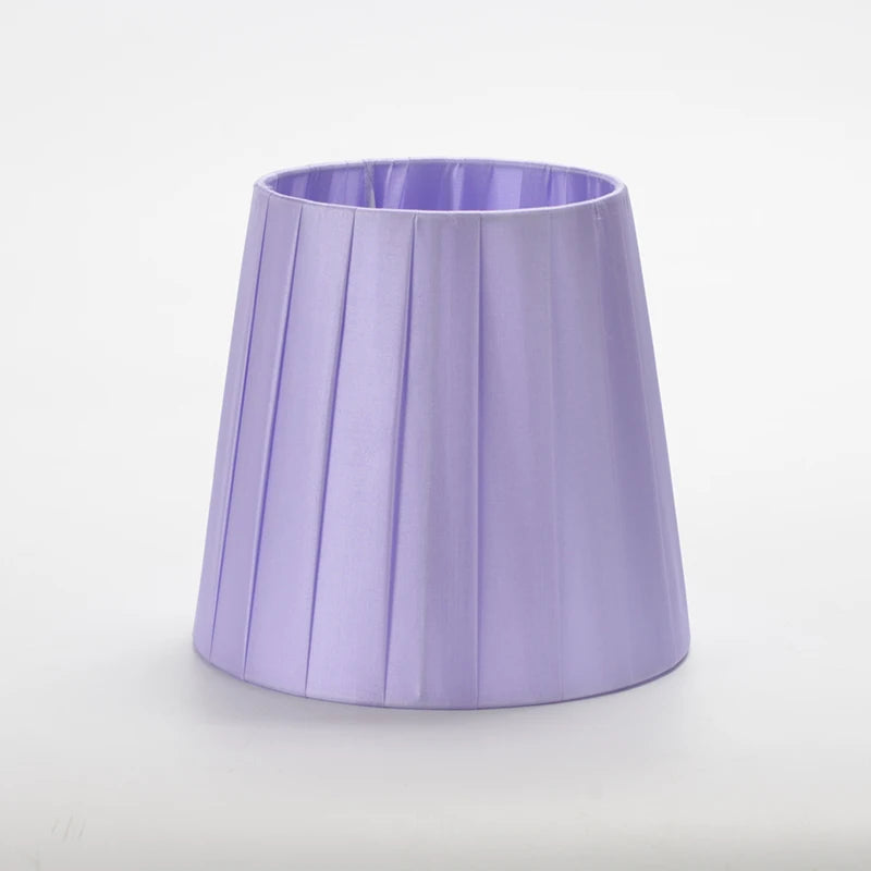 abat jour moderne tissu rayures plissées blanc rouge rose bleu violet vert doré