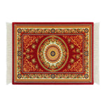 tapis sol persan motif floral classique franges décoration intérieur maison