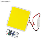 Panneau led jaune mat moderne adhésif 50w 12v blanc chaud froid 2000lm