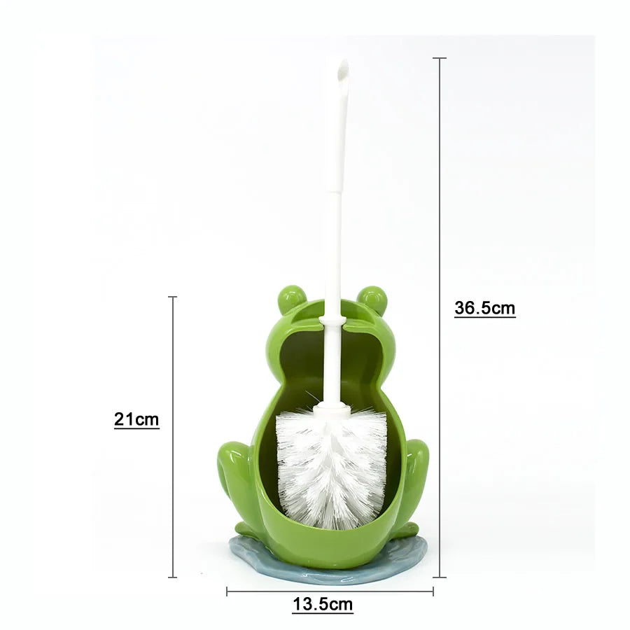 porte brosse toilette animal décoratif grenouille oiseau singe vache vert bleu Jaune