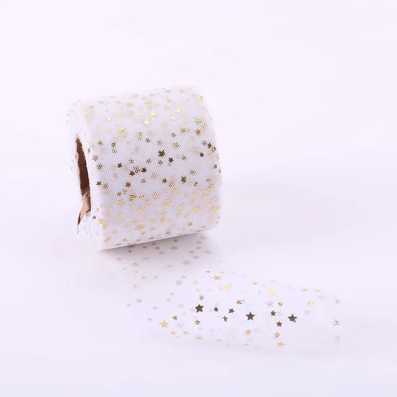 rubans tulle étoiles dorées enfants délicats festifs accessoires cheveux mariage mode vêtements