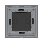 interrupteur tactile acrylique transparent moderne 86mm noir doré gris