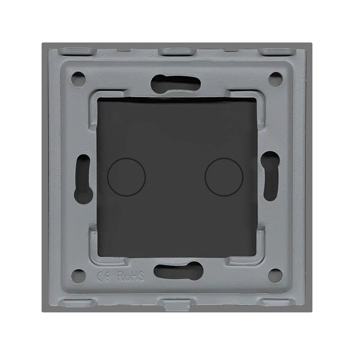 interrupteur tactile acrylique transparent moderne 86mm noir doré gris