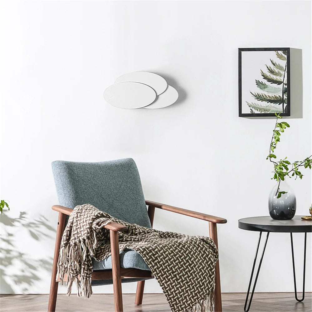 applique murale moderne led blanc noir éclairage quotidien minimaliste fixée mur