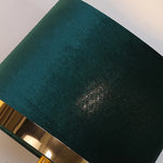 Abat-jour en tissu doré avec variantes de couleurs disponibles