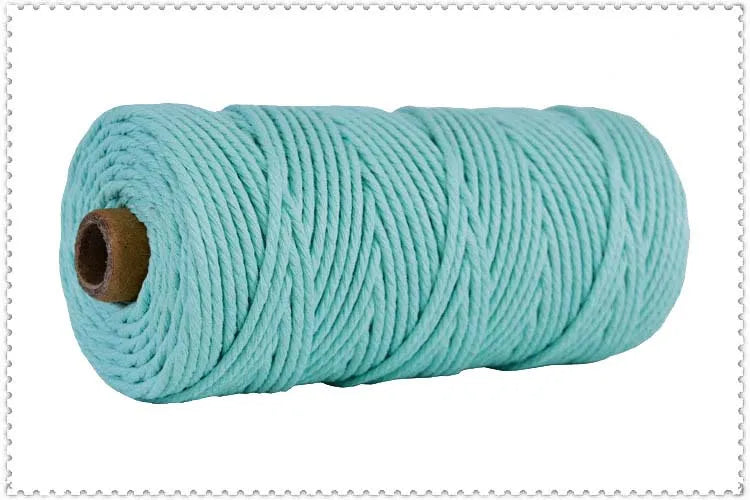 corde macramé coton vert clair mm décoration artisanale bricolage fait main